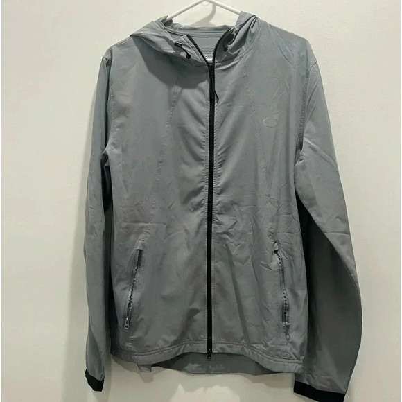 Champion Men's M Grey Windbreaker Lightweight Performance Jacket​​ - Picture 1 of 5